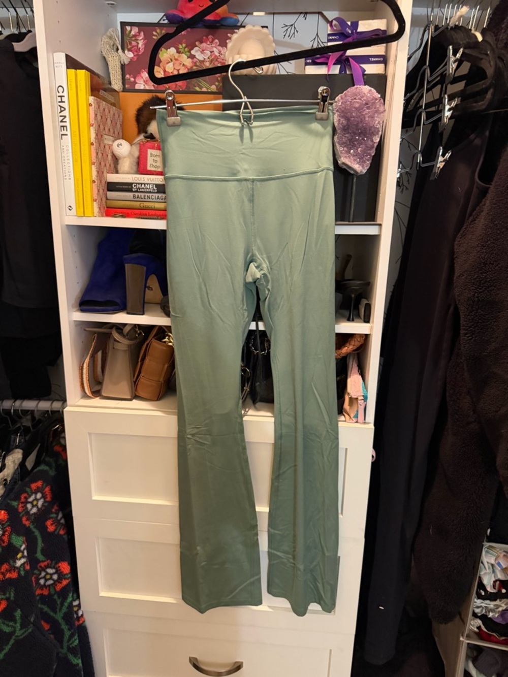 All in Motion Sage Green High-Waist Flare Leggings